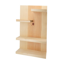 Load image into Gallery viewer, Rustic Modern Handmade Hardwood Bathroom Shelf Organizer Farmhouse - Natural